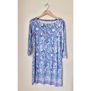 Lilly Pulitzer Sophie Sun Dress Beach Vacation UPF50+ Floral Paisley Women Sz M